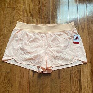 Reebok Women's Light Peach Athletic Shorts
